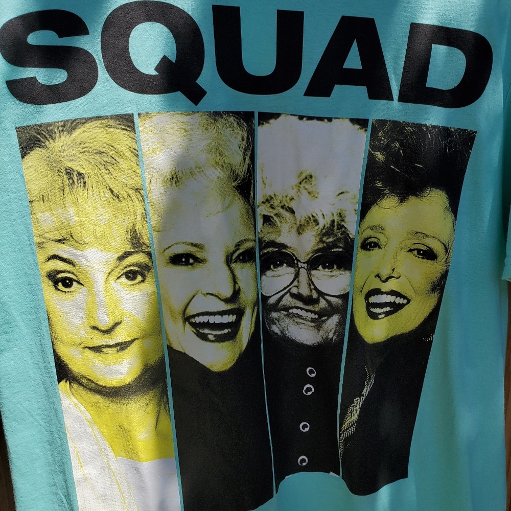 Golden Girls Squad Goals! Aqua tee size L= 42/44